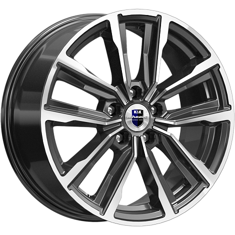 K&K Лацио 7,5x17 5*112 Et:45 Dia:57,1 алмаз черный K&K Лацио 7,5x17 5*112 Et:45 Dia:57,1 алмаз черный