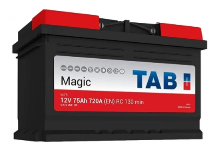 АКБ 6СТ - 75 Ач TAB Magic VL Euro низ. АКБ 6СТ - 75 Ач TAB Magic VL Euro низ.