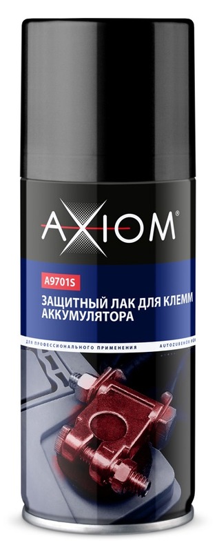 AXIOM Защитный лак для клемм аккумулятора, 210 мл. A9701P