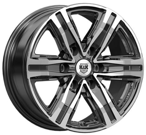 K&K R8 (КС1174) 7,5x17 6*139,7 Et:42 Dia:100,1 Алмаз черный K&K R8 (КС1174) 7,5x17 6*139,7 Et:42 Dia:100,1 Алмаз черный