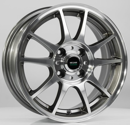 Megami MGM-5 6x15 5*100 Et:38 Dia:57,1 gmf Megami MGM-5 6x15 5*100 Et:38 Dia:57,1 gmf
