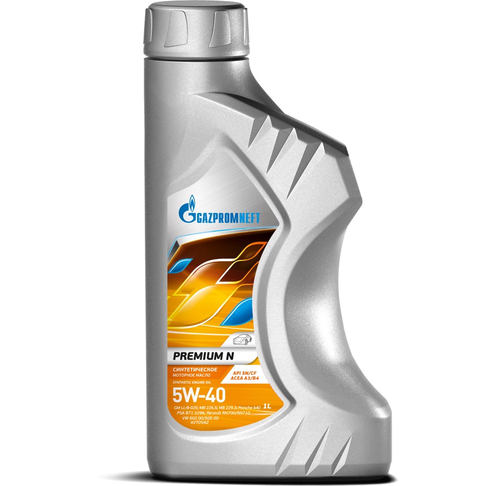 Масло моторное Gazpromneft Premium N 5W-40 1 л канистра Масло моторное Gazpromneft Premium N 5W-40 1 л канистра