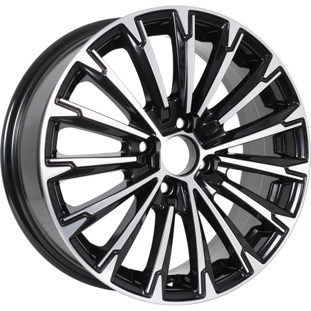 KDW KD1610 6,5x16 4*100 Et:50 Dia:60,1 Black_Front_Polished KDW KD1610 6,5x16 4*100 Et:50 Dia:60,1 Black_Front_Polished