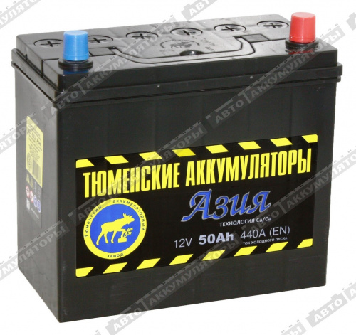 АКБ Тюмень 50 Ач о/п 6СТ-50LR Азия