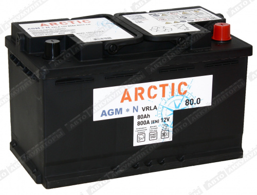 АКБ Arctic 80 Ач о/п AGM 6СТ-80.0 VRLA АКБ Arctic 80 Ач о/п AGM 6СТ-80.0 VRLA