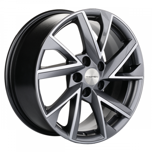 Khomen 1714 7x17 5*110 Et:46 Dia:63,3 Gray-FP Khomen 1714 7x17 5*110 Et:46 Dia:63,3 Gray-FP