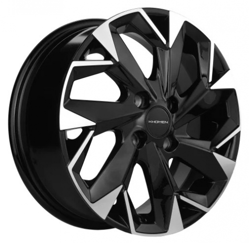 Khomen 1402 5,5x14 4*100 Et:43 Dia:60,1 Black-FP Khomen 1402 5,5x14 4*100 Et:43 Dia:60,1 Black-FP