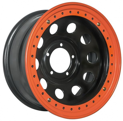 Off-Road-Wheels Black 8x16 5*150 Et:-3 Dia:112 черный с бедлоком (оранжевый) Off-Road-Wheels Black 8x16 5*150 Et:-3 Dia:112 черный с бедлоком (оранжевый)