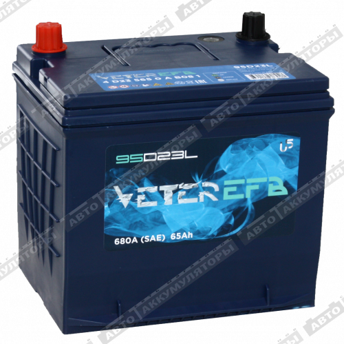 АКБ VETER ASIA EFB 65 Ач о/п 95D23L (Q85)