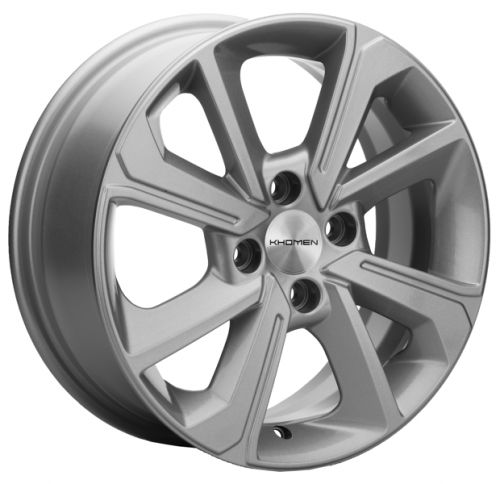 Khomen 1501 6x15 4*100 Et:37 Dia:60,1 F-Silver Khomen 1501 6x15 4*100 Et:37 Dia:60,1 F-Silver