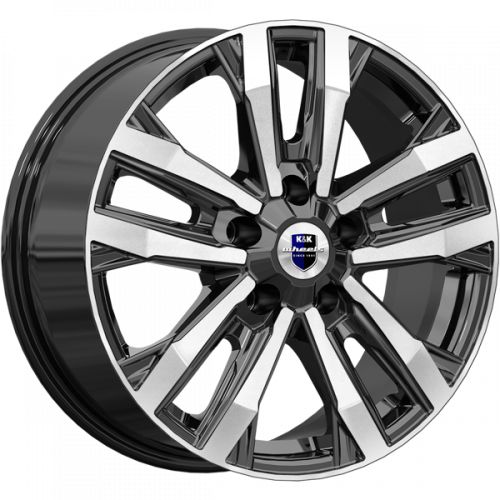 K&K Мичиган 8x18 5*130 Et:43 Dia:84,1 алмаз чёрный