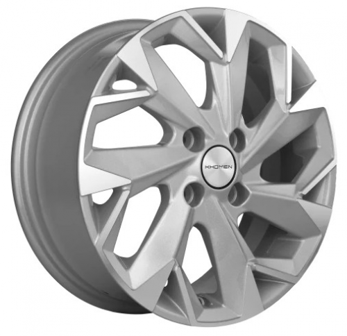 Khomen 1402 5,5x14 4*100 Et:43 Dia:60,1 F-Silver-FP Khomen 1402 5,5x14 4*100 Et:43 Dia:60,1 F-Silver-FP