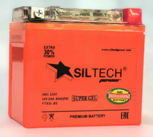 АКБ 6СТ - 5 Ач SILTECH i GEL VRLA (YTX5L-BS) АКБ 6СТ - 5 Ач SILTECH i GEL VRLA (YTX5L-BS)