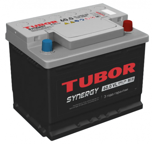 АКБ 6СТ - 60 Ач TUBOR SYNERGY VL Euro низ. АКБ 6СТ - 60 Ач TUBOR SYNERGY VL Euro низ.
