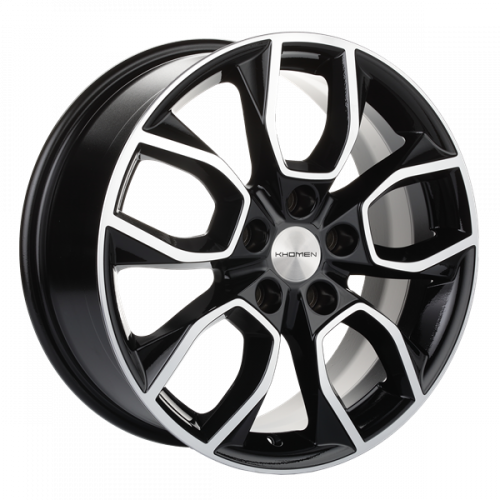 Khomen 1713 7x17 5*114,3 Et:51 Dia:67,1 Black-FP Khomen 1713 7x17 5*114,3 Et:51 Dia:67,1 Black-FP