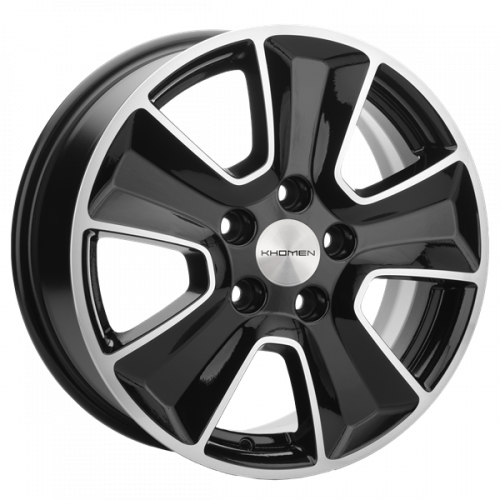Khomen 1601 6,5x16 5*110 Et:46 Dia:63,3 Black-FP Khomen 1601 6,5x16 5*110 Et:46 Dia:63,3 Black-FP